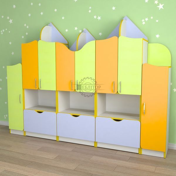 Дитяча стінка "Замок" 123 фото